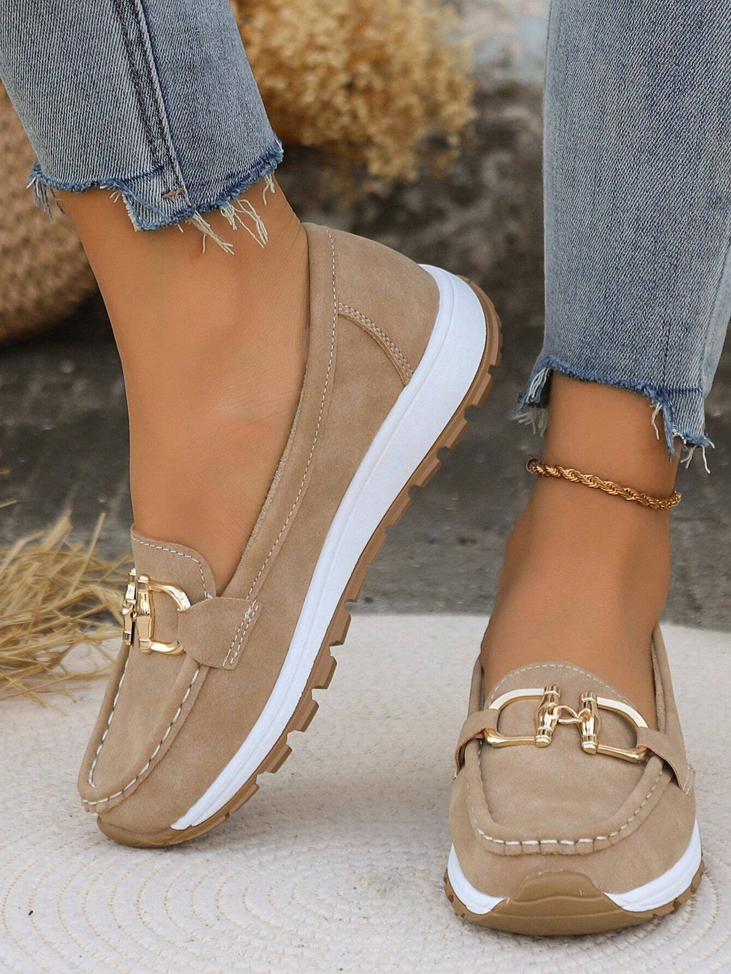 Women’s Buckle Flat Loafers