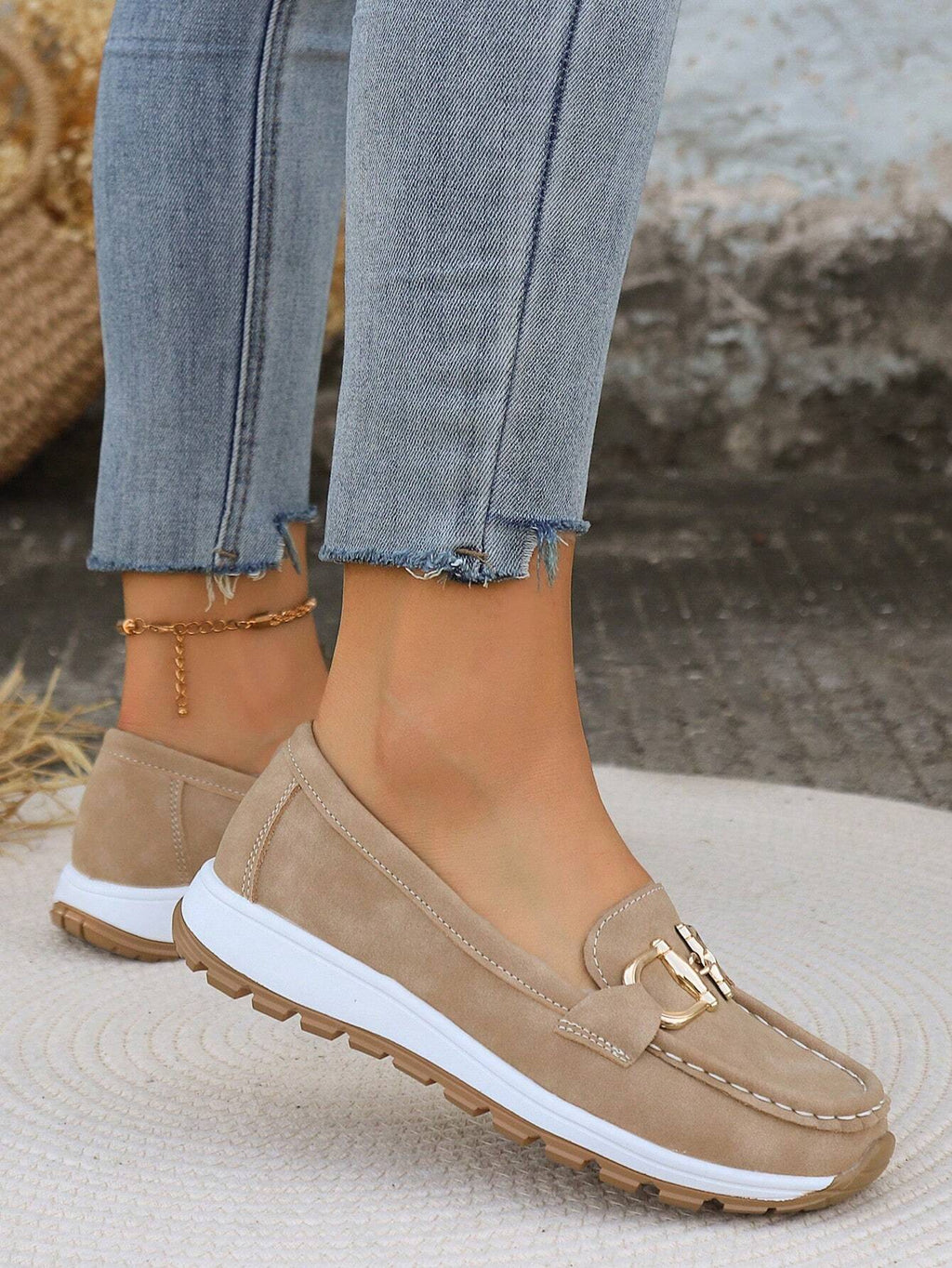 Women’s Buckle Flat Loafers