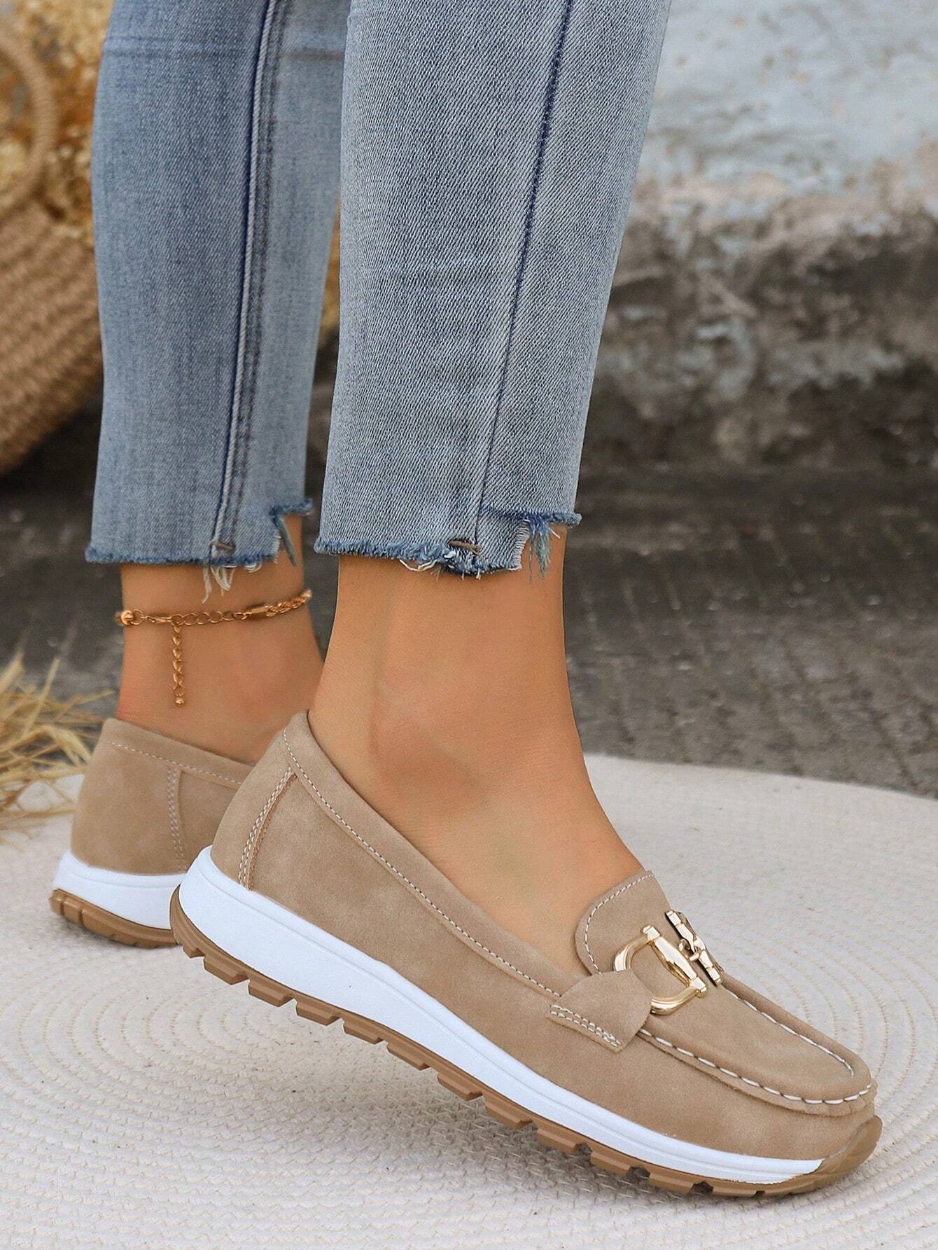 Women’s Buckle Flat Loafers