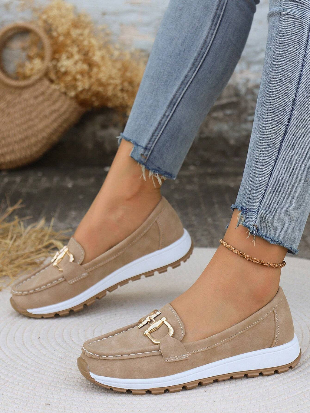 Women’s Buckle Flat Loafers