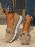 Women’s Buckle Flat Loafers