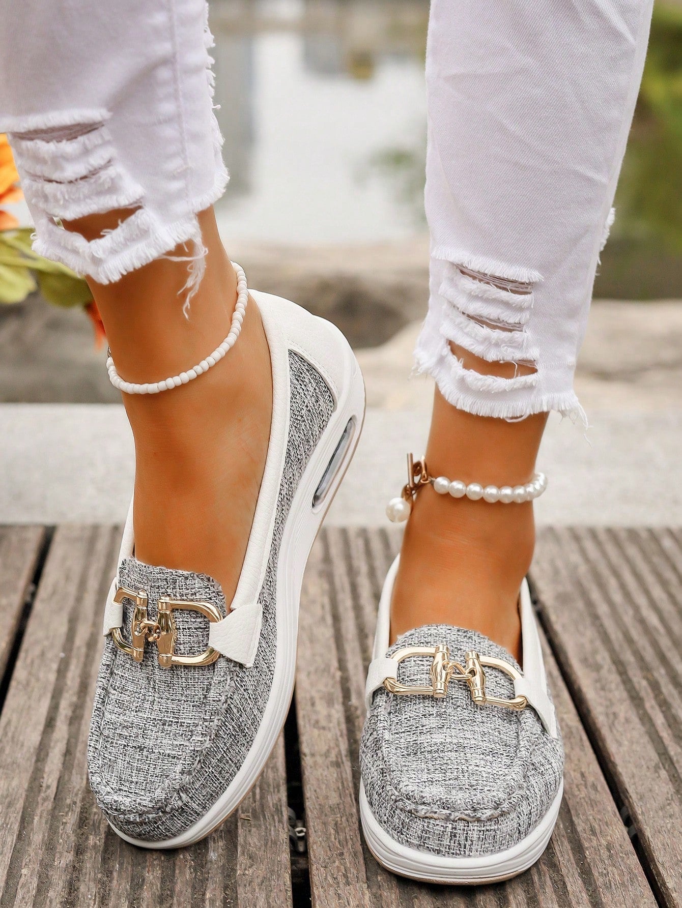Women’s Buckle Flat Loafers