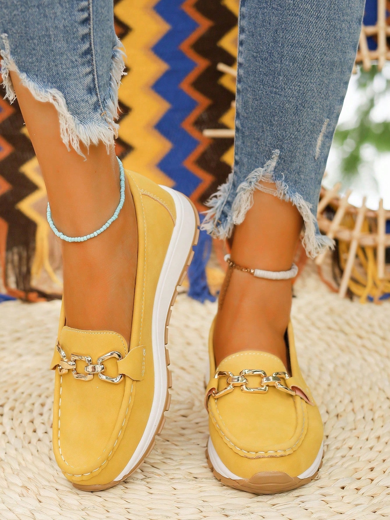 Women’s Buckle Flat Loafers