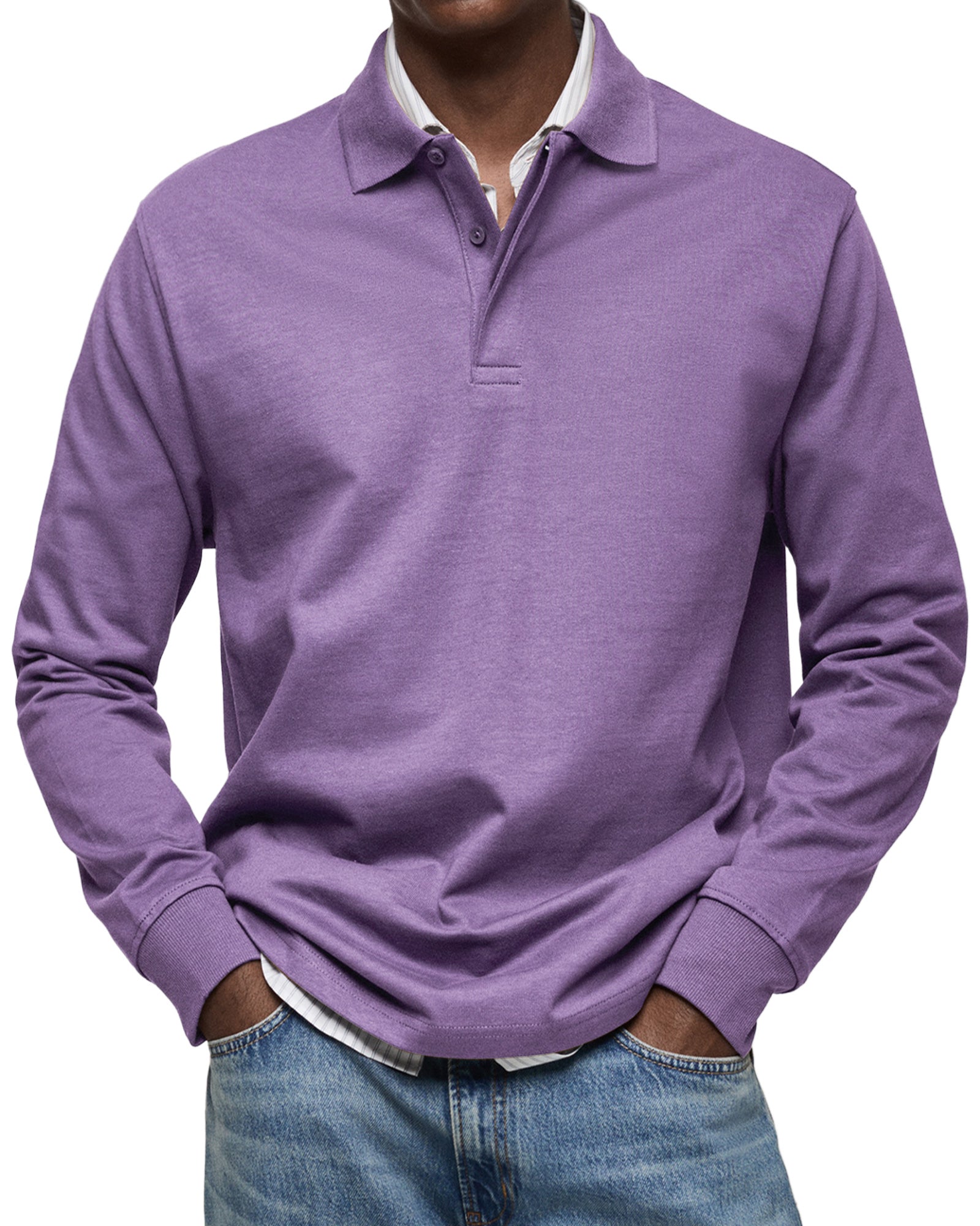 Classic Long Sleeve Polo – Men