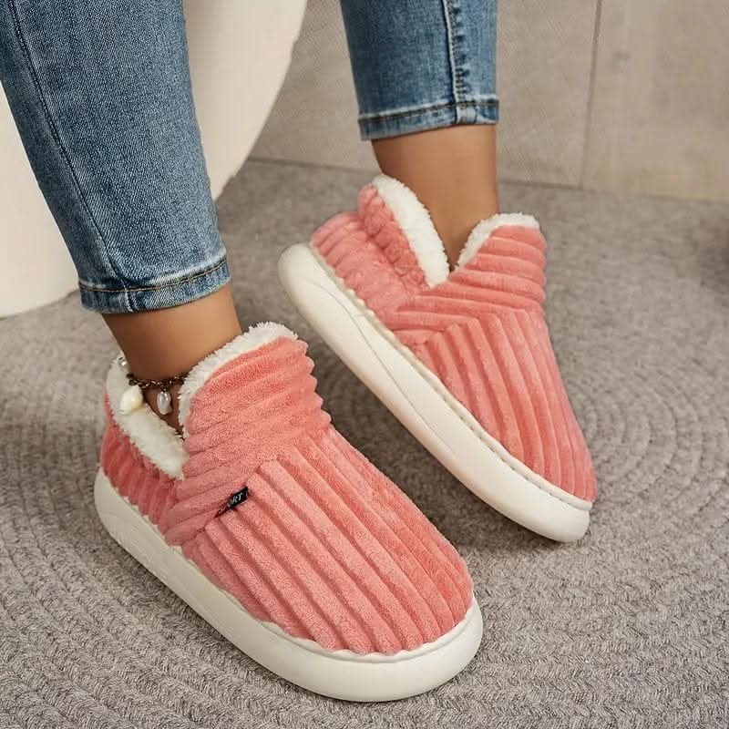 Unisex Thermal Slippers Fleece-Lined