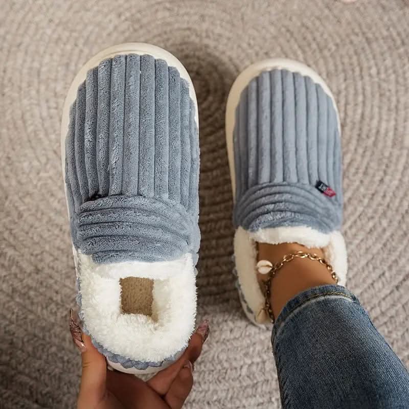 Unisex Thermal Slippers Fleece-Lined