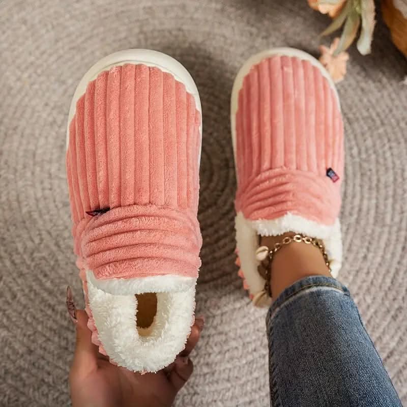 Unisex Thermal Slippers Fleece-Lined