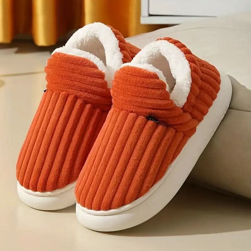 Unisex Thermal Slippers Fleece-Lined