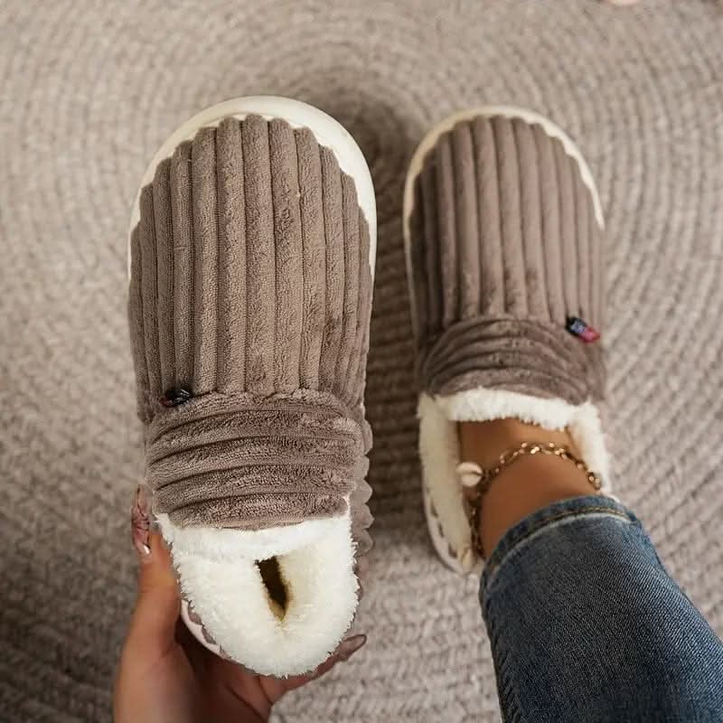 Unisex Thermal Slippers Fleece-Lined