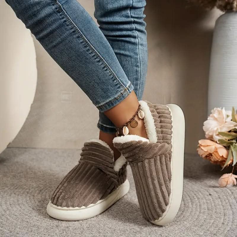 Unisex Thermal Slippers Fleece-Lined
