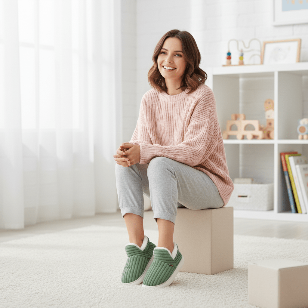 Unisex Thermal Slippers Fleece-Lined