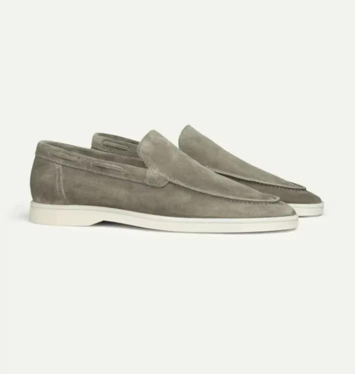 James | Men’s Stylish Suede Yacht Loafers with Rubber Sole
