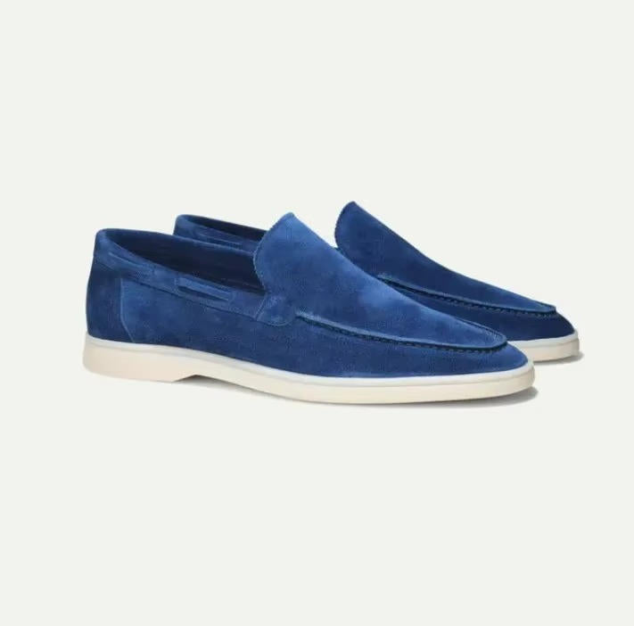 James | Men’s Stylish Suede Yacht Loafers with Rubber Sole