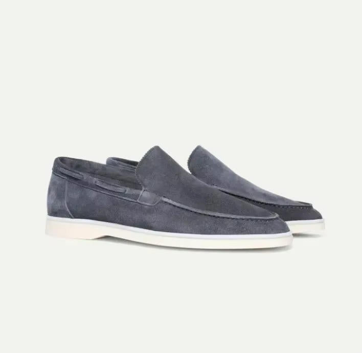 James | Men’s Stylish Suede Yacht Loafers with Rubber Sole