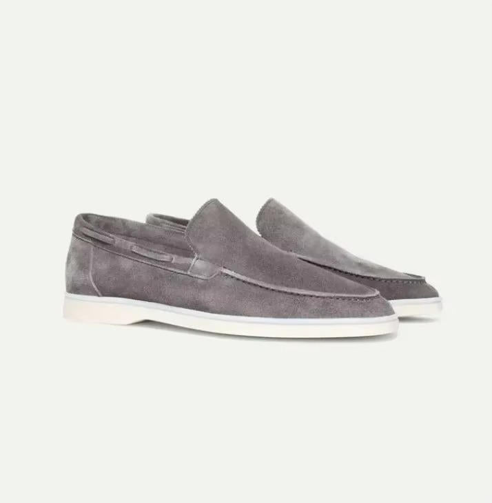 James | Men’s Stylish Suede Yacht Loafers with Rubber Sole