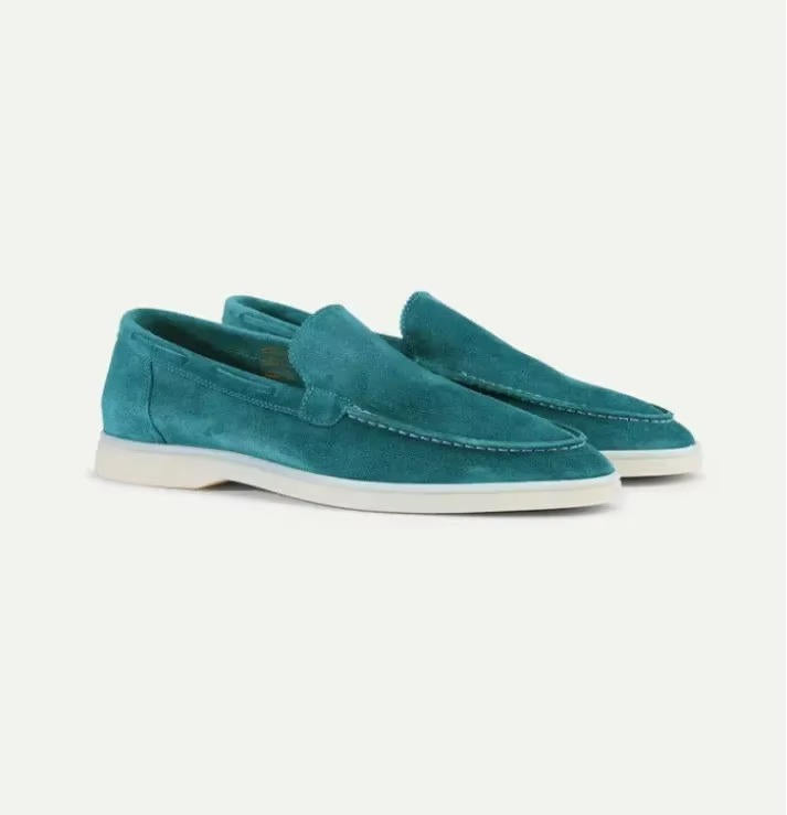 James | Men’s Stylish Suede Yacht Loafers with Rubber Sole