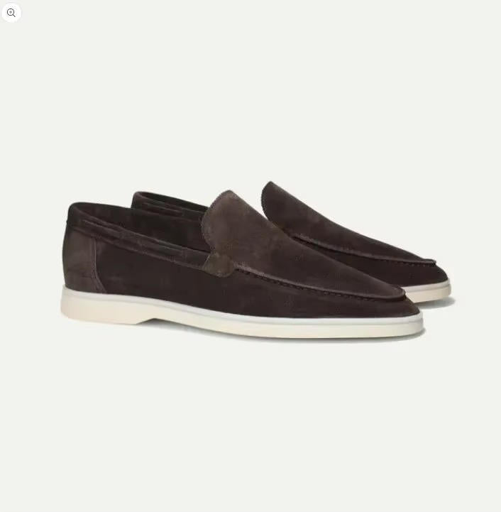 James | Men’s Stylish Suede Yacht Loafers with Rubber Sole